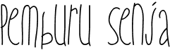 preview image of the Pemburu Senja font