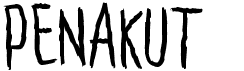 preview image of the Penakut font