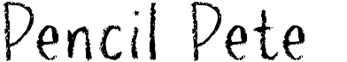preview image of the Pencil Pete font