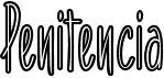 preview image of the Penitencia font