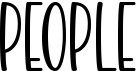 preview image of the People font