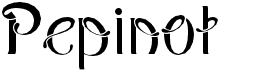 preview image of the Pepinot font