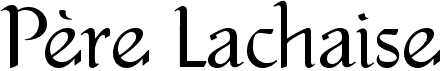 preview image of the Pere Lachaise font