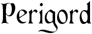 preview image of the Perigord font