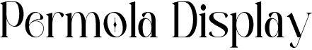 preview image of the Permola Display font