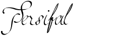 preview image of the Persifal font