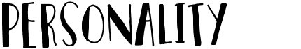preview image of the Personality font