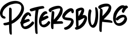preview image of the Petersburg font