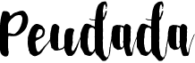 preview image of the Peudada font