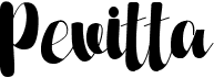 preview image of the Pevitta font