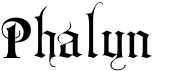 preview image of the Phalyn font