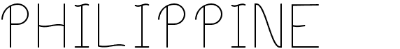 preview image of the Philippine font