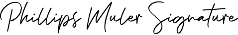 preview image of the Phillips Muler Signature font
