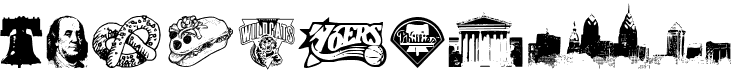 preview image of the Philly Dings font