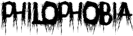 preview image of the Philophobia font