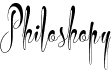 preview image of the Philoshopy font