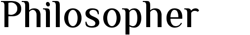 preview image of the Philosopher font