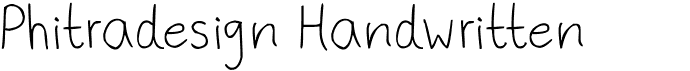 preview image of the Phitradesign Handwritten font
