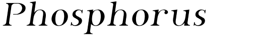 preview image of the Phosphorus font
