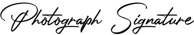 preview image of the Photograph Signature font