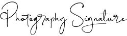 preview image of the Photography Signature font
