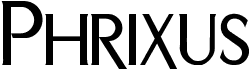 preview image of the Phrixus font