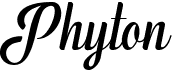 preview image of the Phyton font
