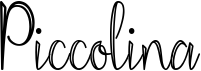 preview image of the Piccolina font