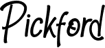 preview image of the Pickford font