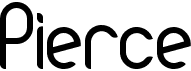 preview image of the Pierce font