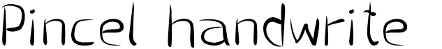 preview image of the Pincel handwrite font