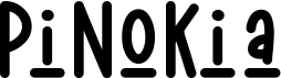 preview image of the Pinokia Display font