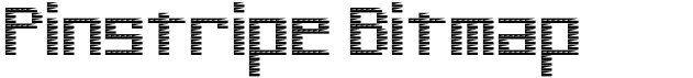 preview image of the Pinstripe Bitmap font
