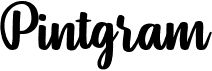 preview image of the Pintgram font
