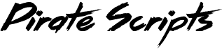 preview image of the Pirate Scripts font
