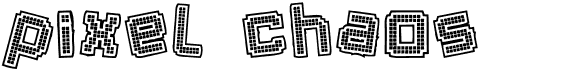 preview image of the Pixel Chaos font
