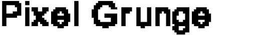 preview image of the Pixel Grunge font