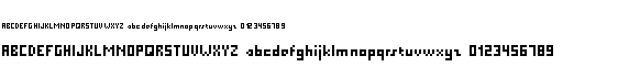 preview image of the Pixel Millennium font