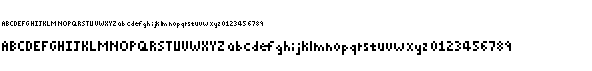 preview image of the Pixelated font