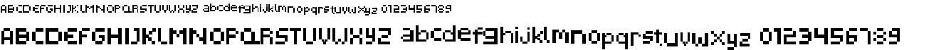 preview image of the Pixelated Display font