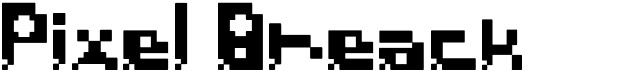 preview image of the Pixel Breack font