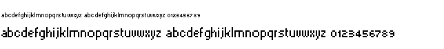 preview image of the PixelSix font