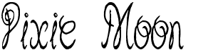 preview image of the Pixie Moon font
