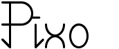 preview image of the Pixo font