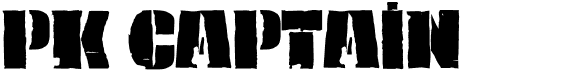 preview image of the PK Captain font