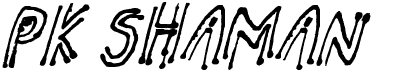 preview image of the PK Shaman font