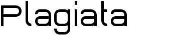 preview image of the Plagiata font