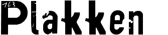 preview image of the Plakken font