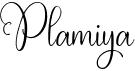 preview image of the Plamiya font