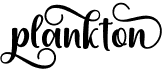 preview image of the Plankton font